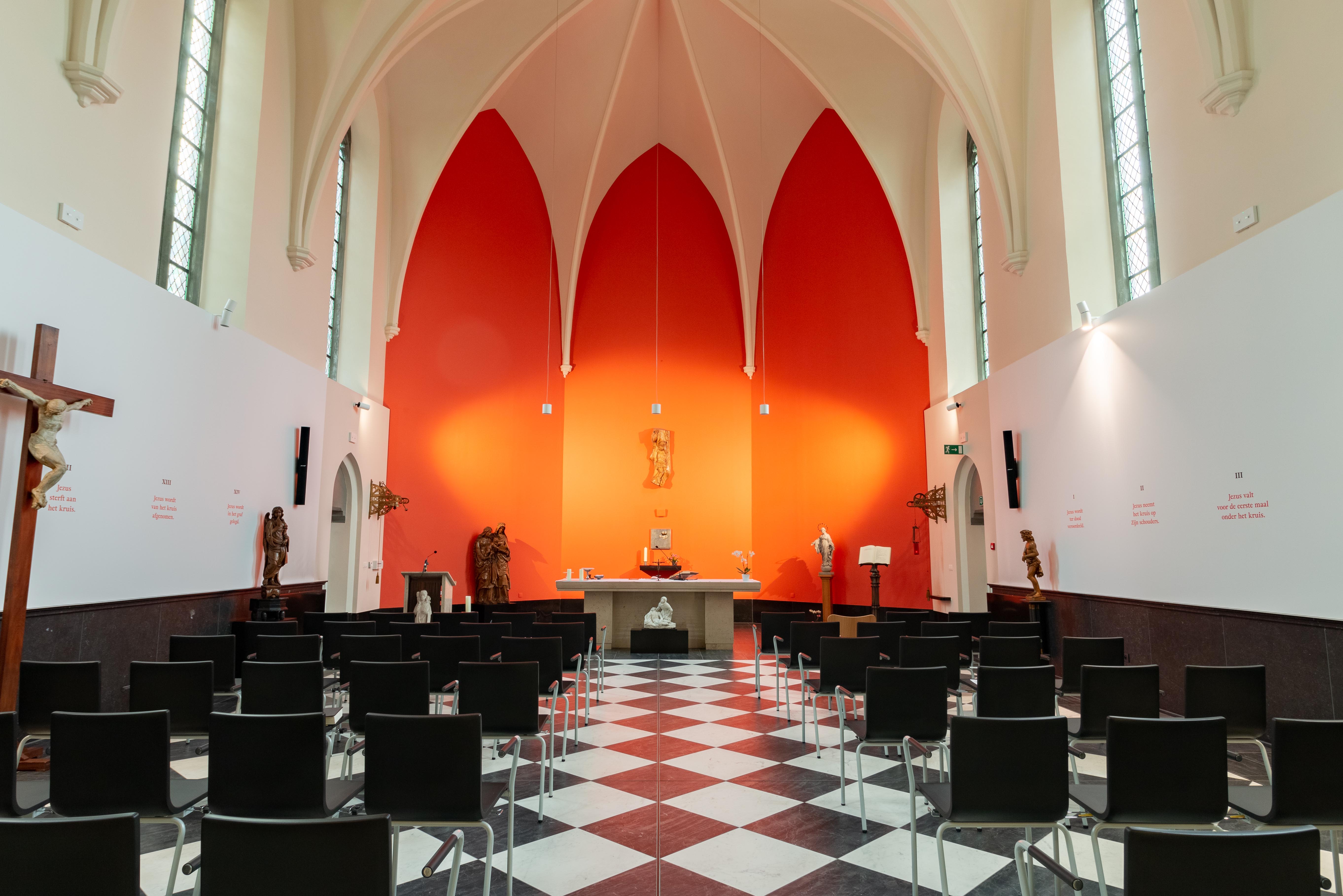 De kapel in Dorp in de Stad van De Refuge Gent