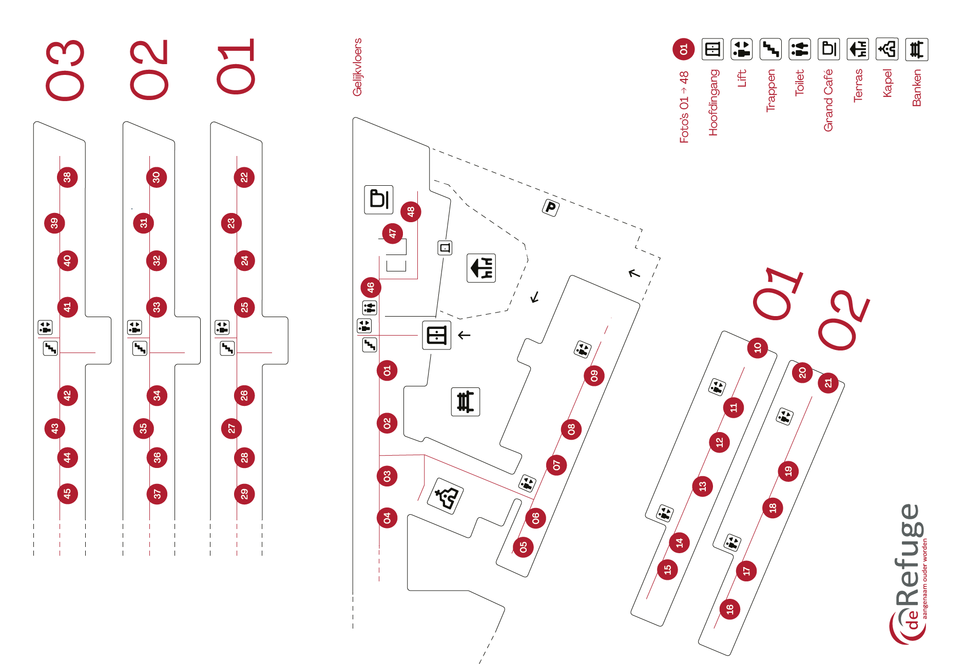 Plan reis rond de wereld in woonzorgcentrum de Refuge in Gent